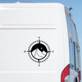 Compass Mountain Vinyl Decal caravan sticker image 1