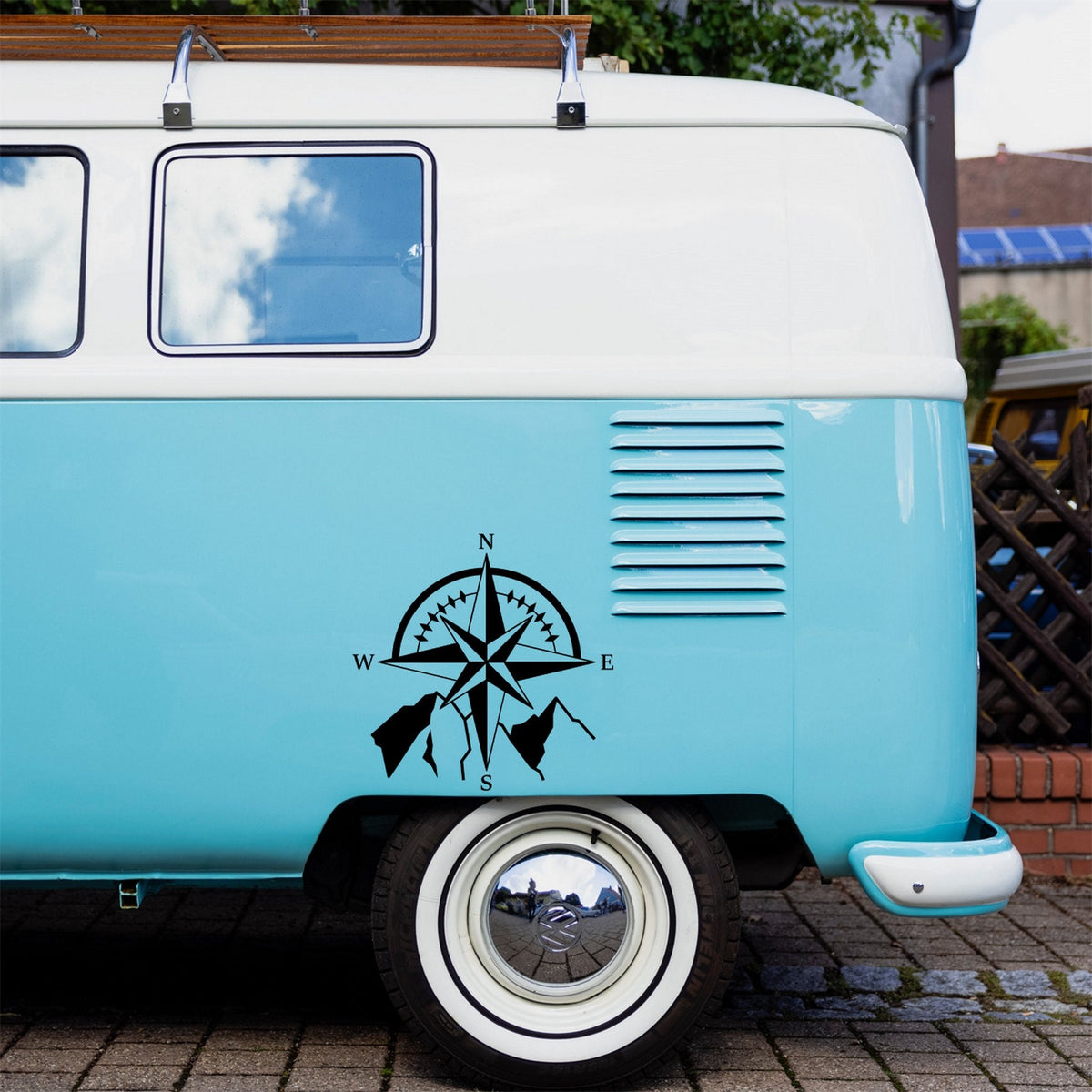 Mountain Compass Vinyl Decal caravan sticker image 6