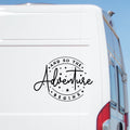 Adventure Begins Vinyl Sticker caravan sticker image 1