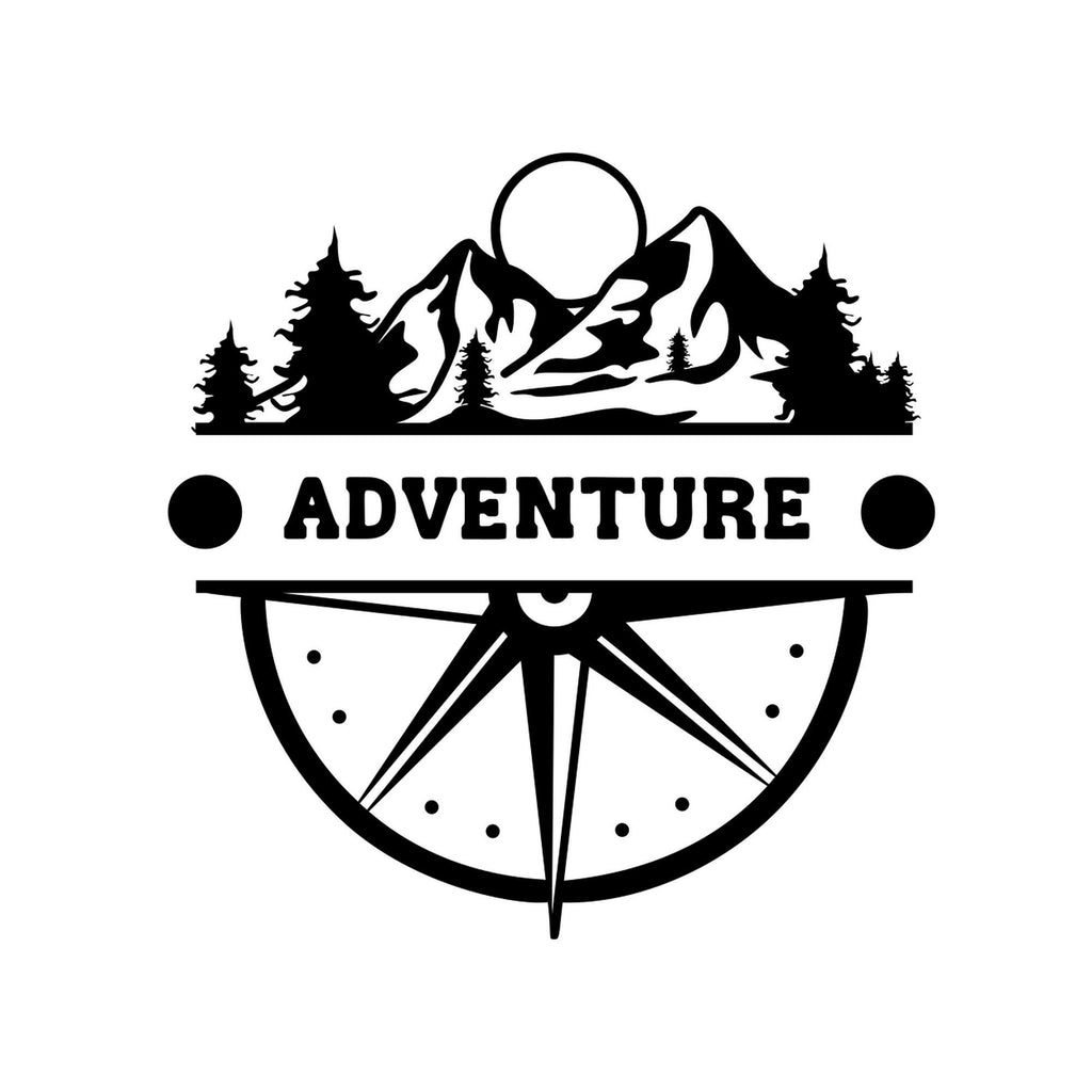 Adventure Compass Vinyl Decal caravan sticker image 2