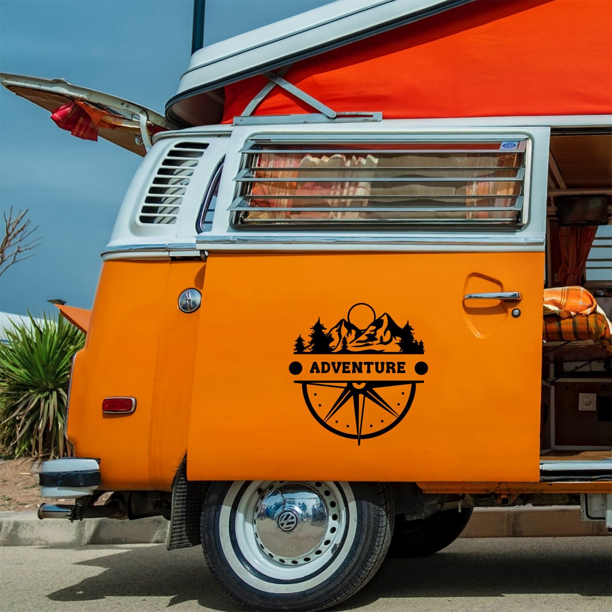 Adventure Compass Vinyl Decal caravan sticker image 3