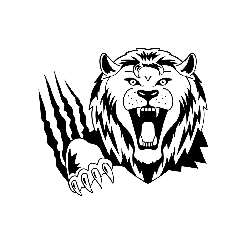 Lion Large Sticker caravan sticker image 2