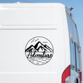 Large Adventure Mountains Sticker caravan sticker image 1