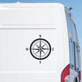 Large Compass Vinyl Sticker caravan sticker image 1