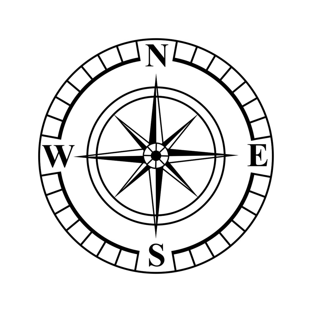 Large Compass Sticker caravan sticker image 2