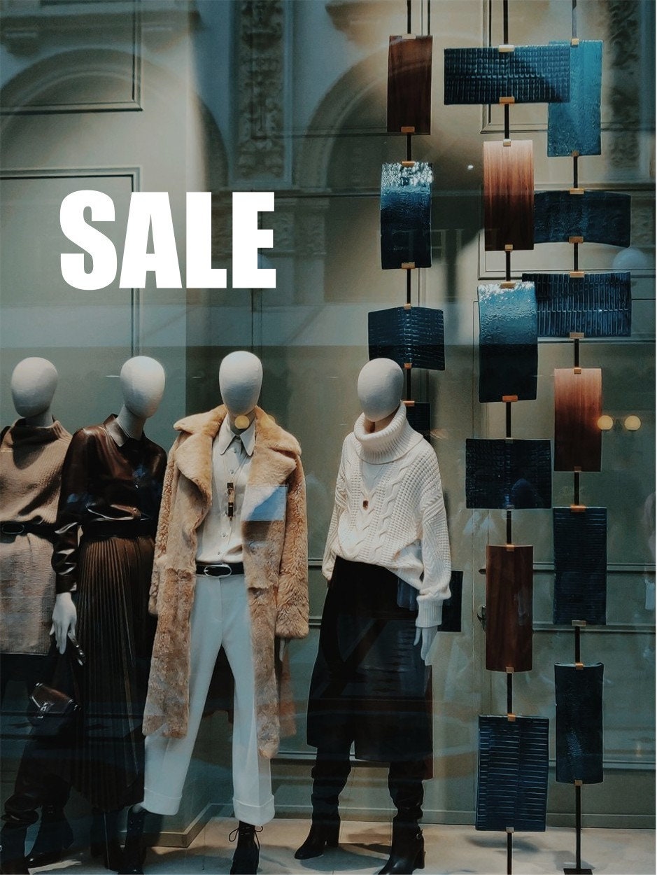 Classic Sale Shop Window Sticker example 7