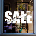 Black Friday Sale Shop Window Sticker vinyl window sticker mockup