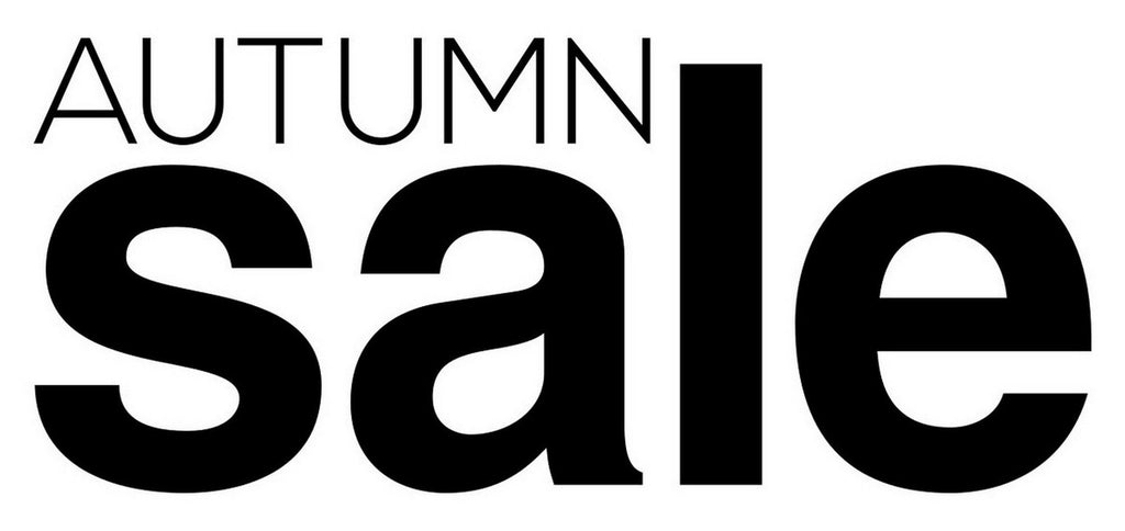 Autumn Sale Shop Window Sticker shown in a shop window display