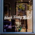 Black Friday Sale Shop Window Sticker vinyl window sticker mockup