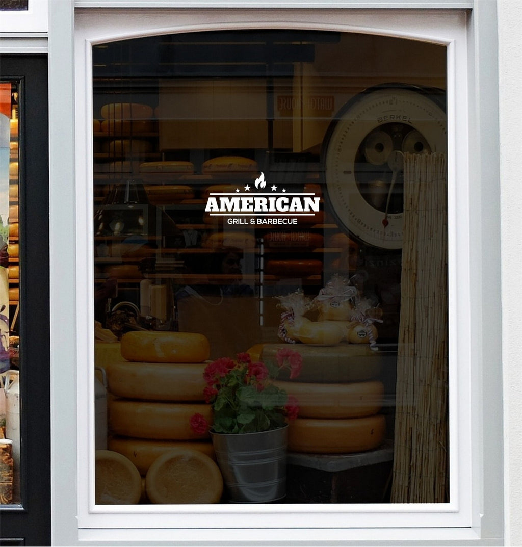 American Grill & Barbecue Window Sticker example 3