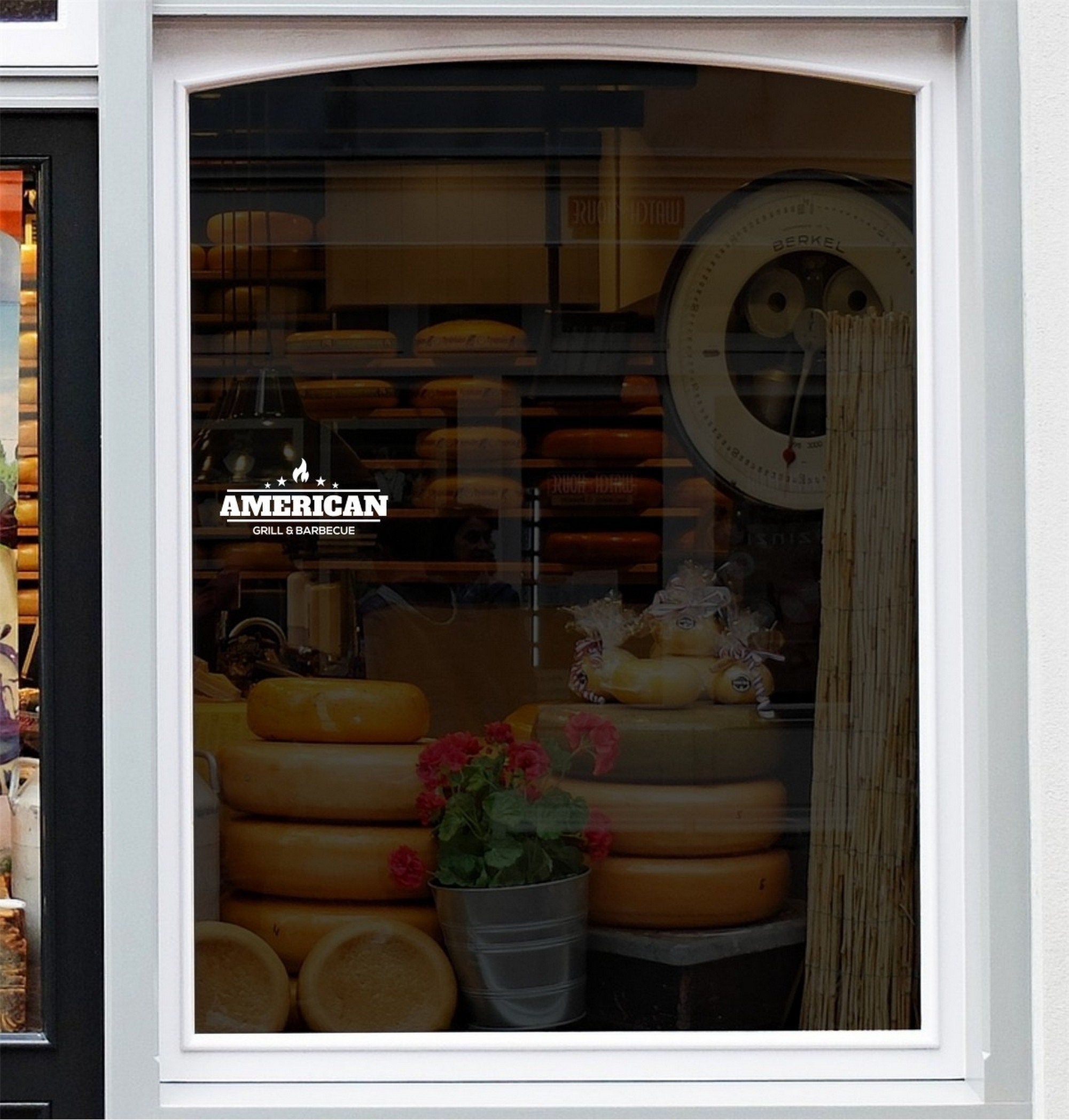 American Grill & Barbecue Window Sticker example 4