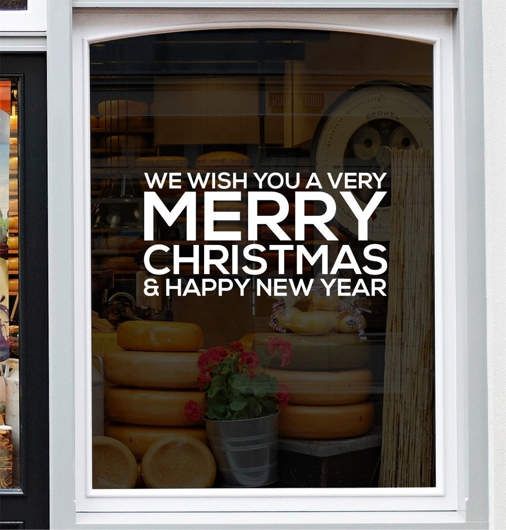 Merry Christmas and Happy New Year cut vinyl decal design preview