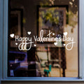 Happy Valentine's Day shop window sticker retail display