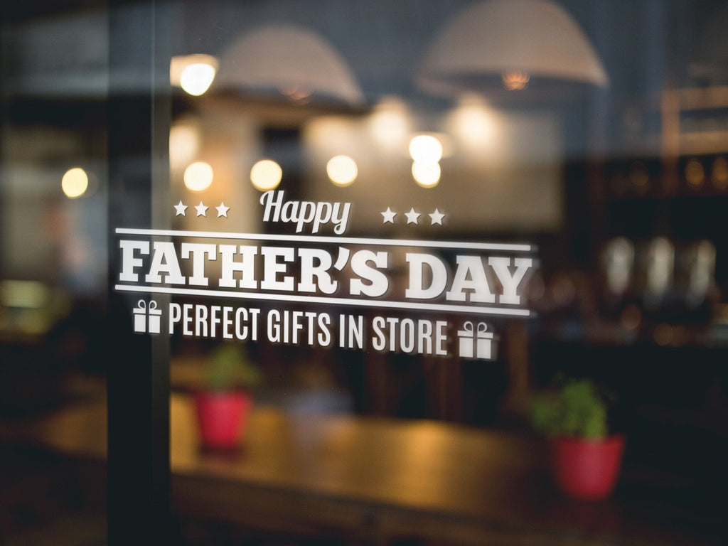 Happy Father's Day Window Sticker for Shop Displays example 3