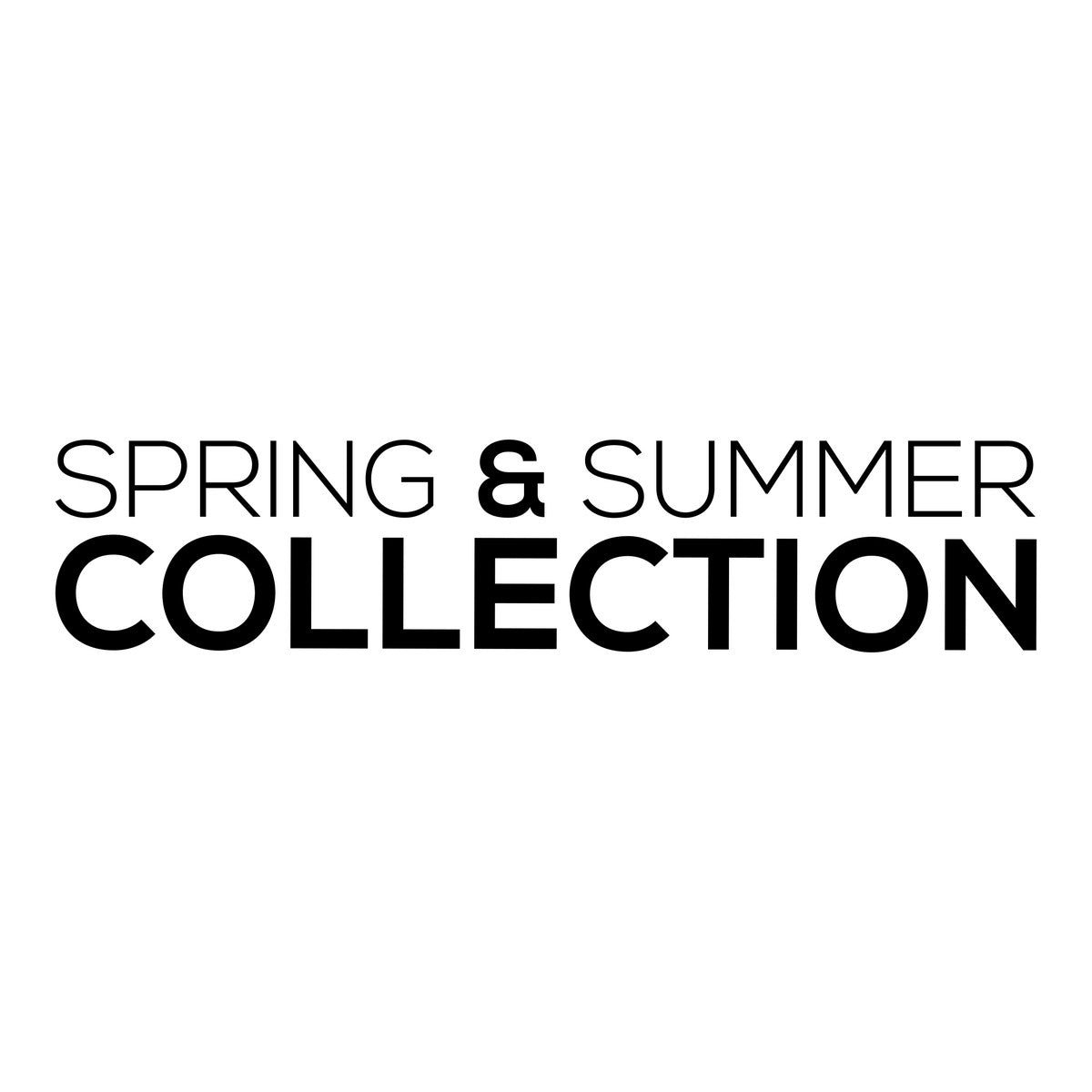 Spring & Summer Collection Window Sticker black vinyl design on a white background