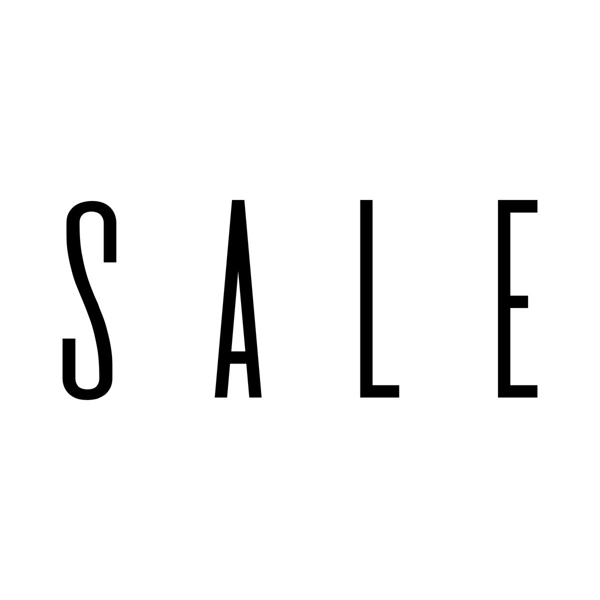 Sale Shop Window Sticker black vinyl design on a white background