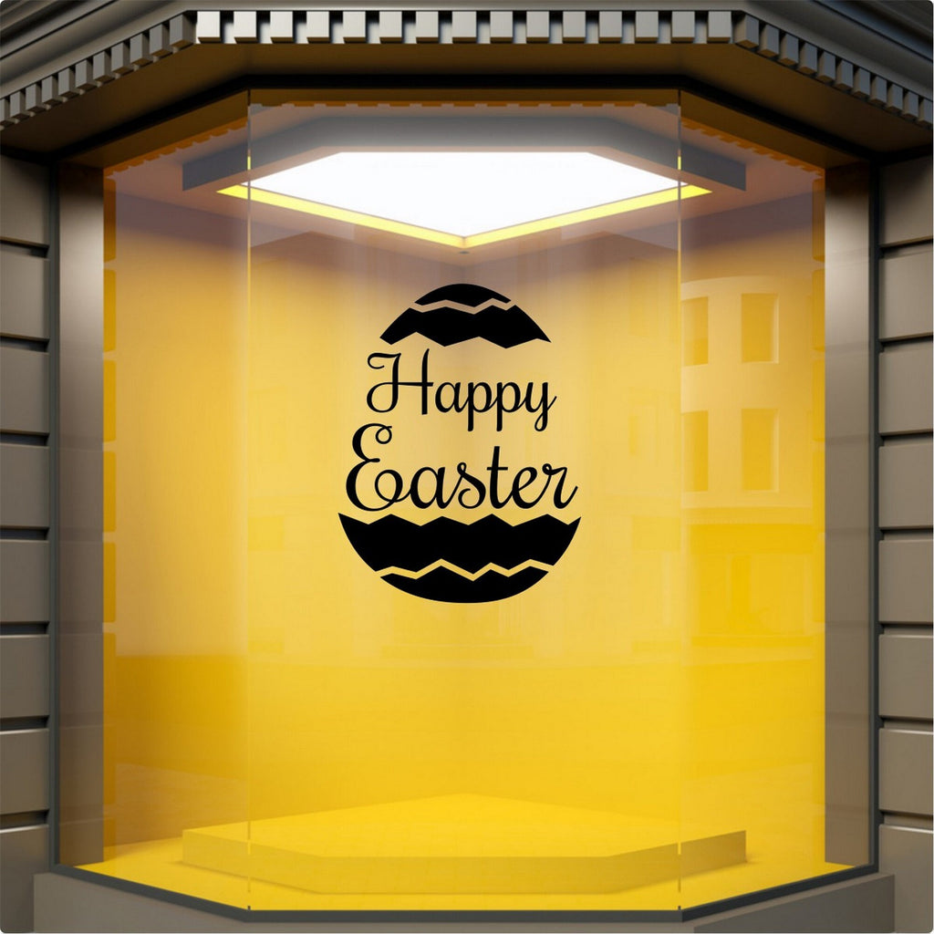 Happy Easter Window Sticker for Seasonal Displays example 4