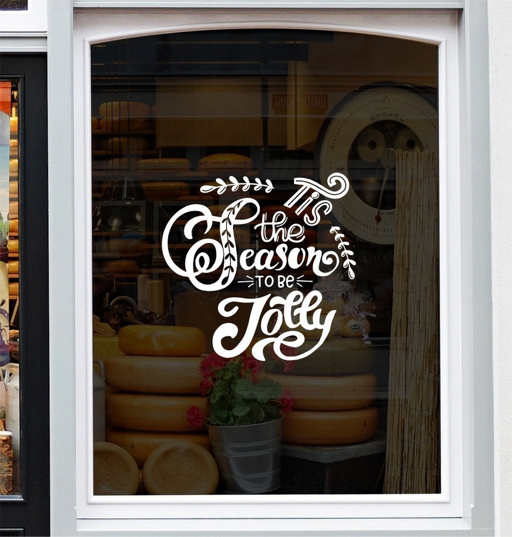 Tis the Season to Be Jolly cut vinyl decal design preview