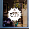 Winter Sale shop window sticker retail display