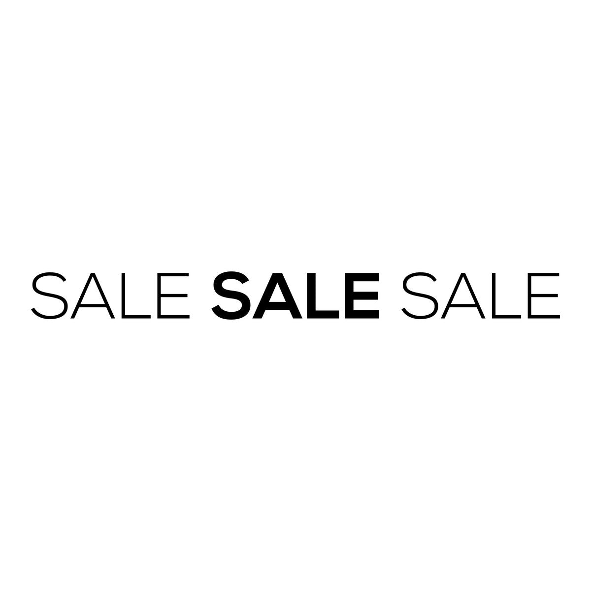 Wide Sale Shop Window Sticker black vinyl design on a white background