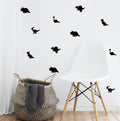 Baby dinosaur wall stickers displayed in a nursery