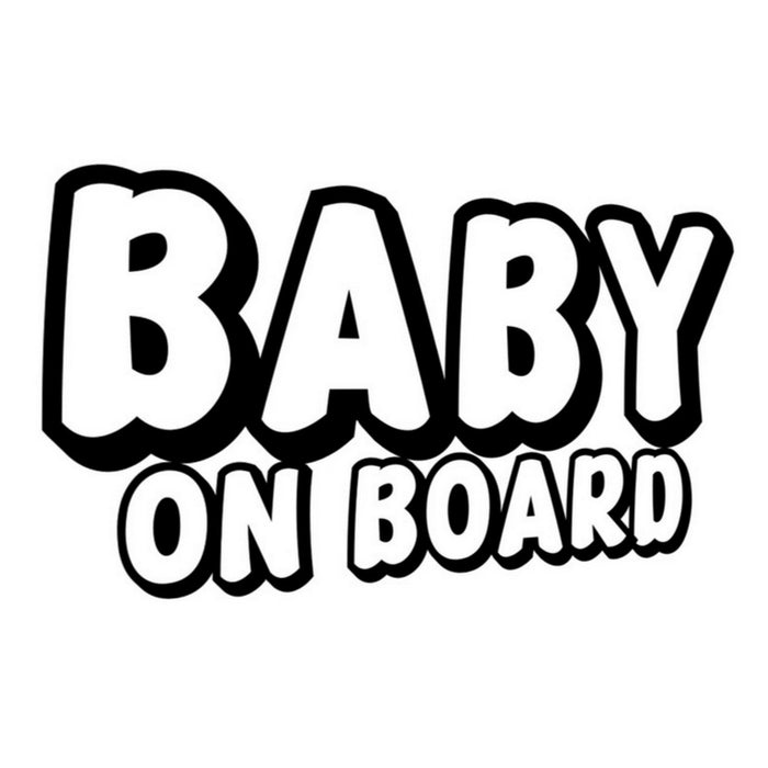 Baby On Board outline car sticker main product image