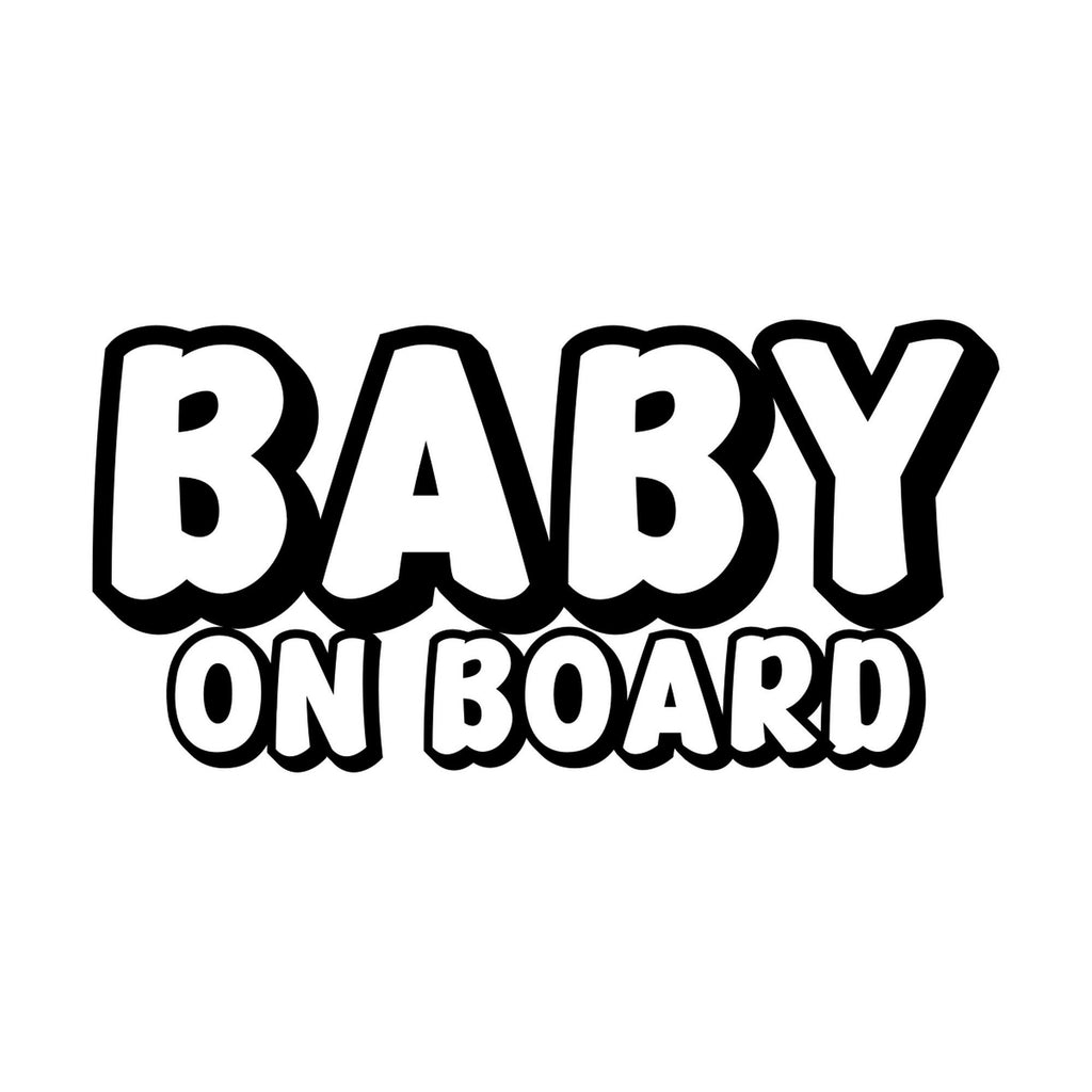 Baby On Board outline vinyl decal alternate product preview