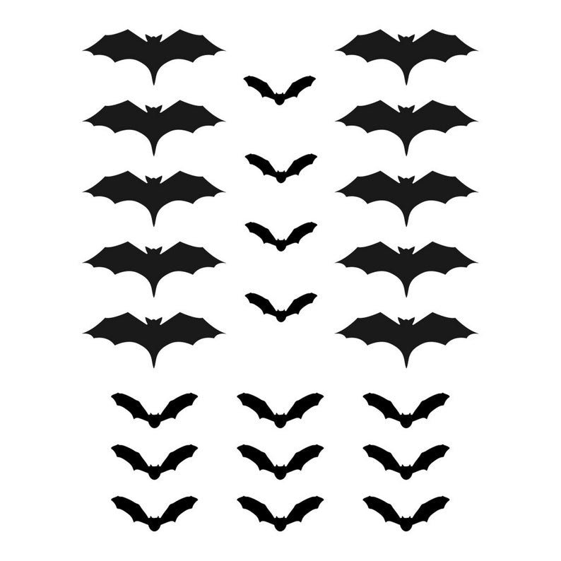 Bat wall sticker pack detail
