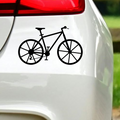 Bicycle vinyl decal for car, van or camper.