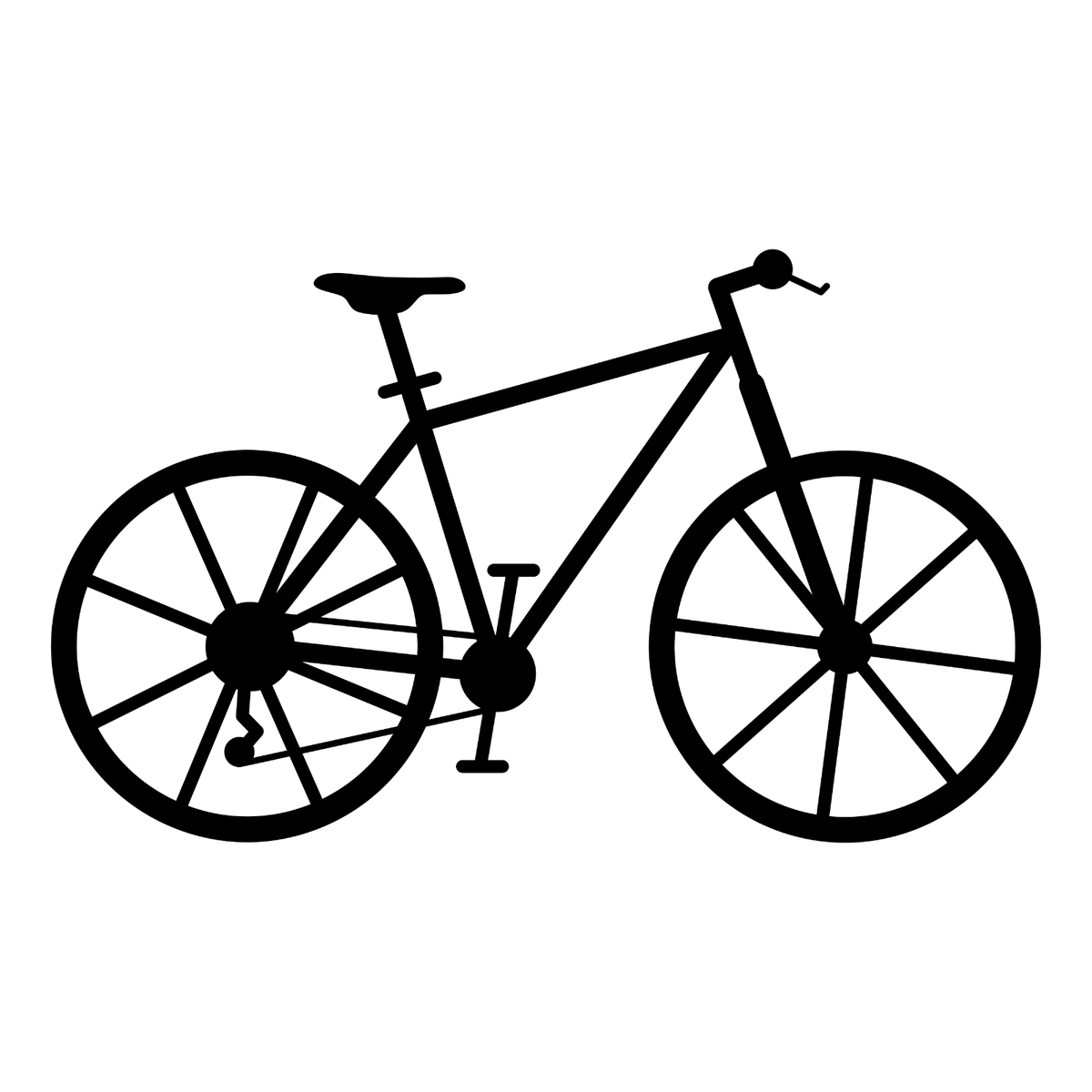 Bicycle car sticker design.
