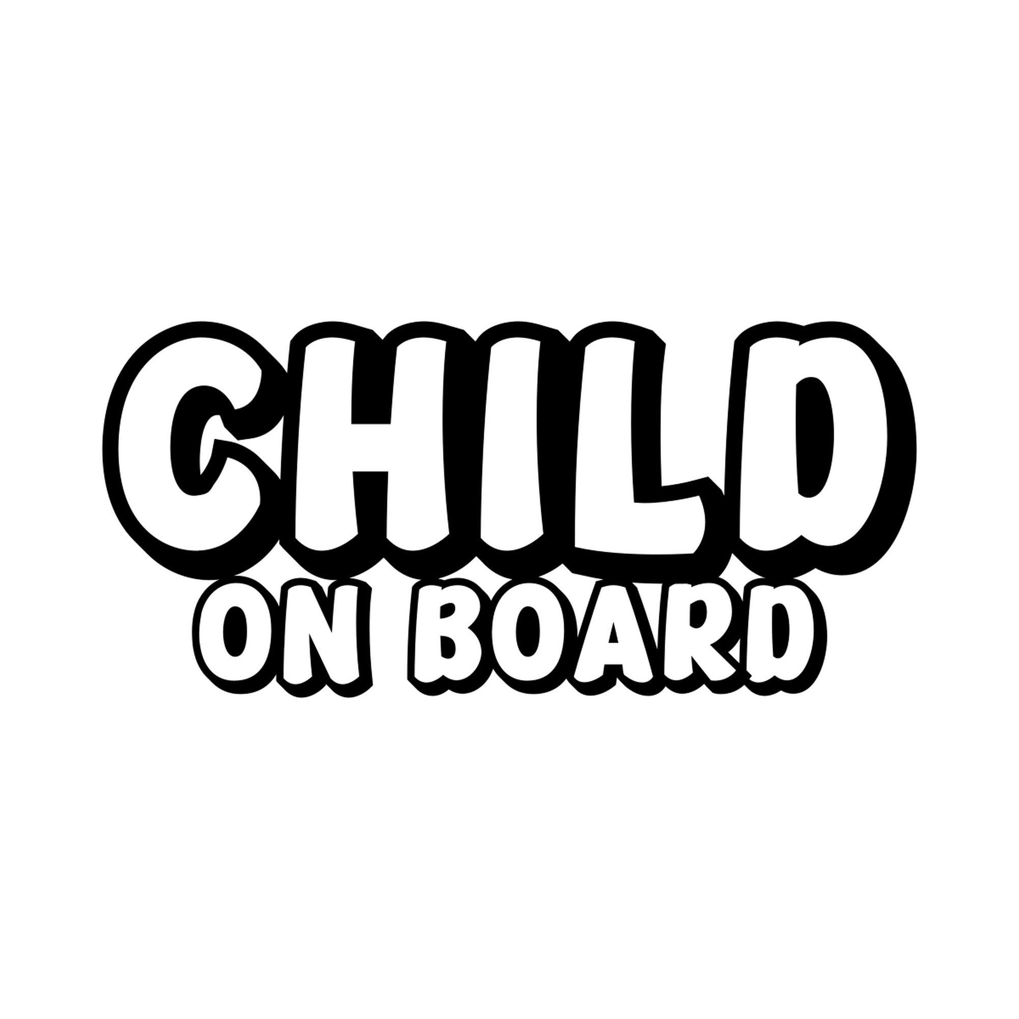 Child On Board outline vinyl decal alternate product preview