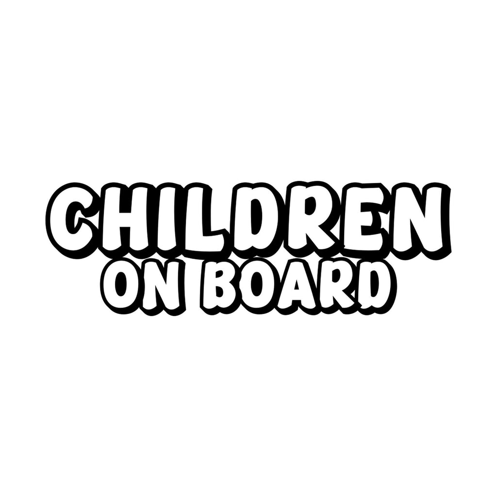 Children On Board outline vinyl decal alternate product preview