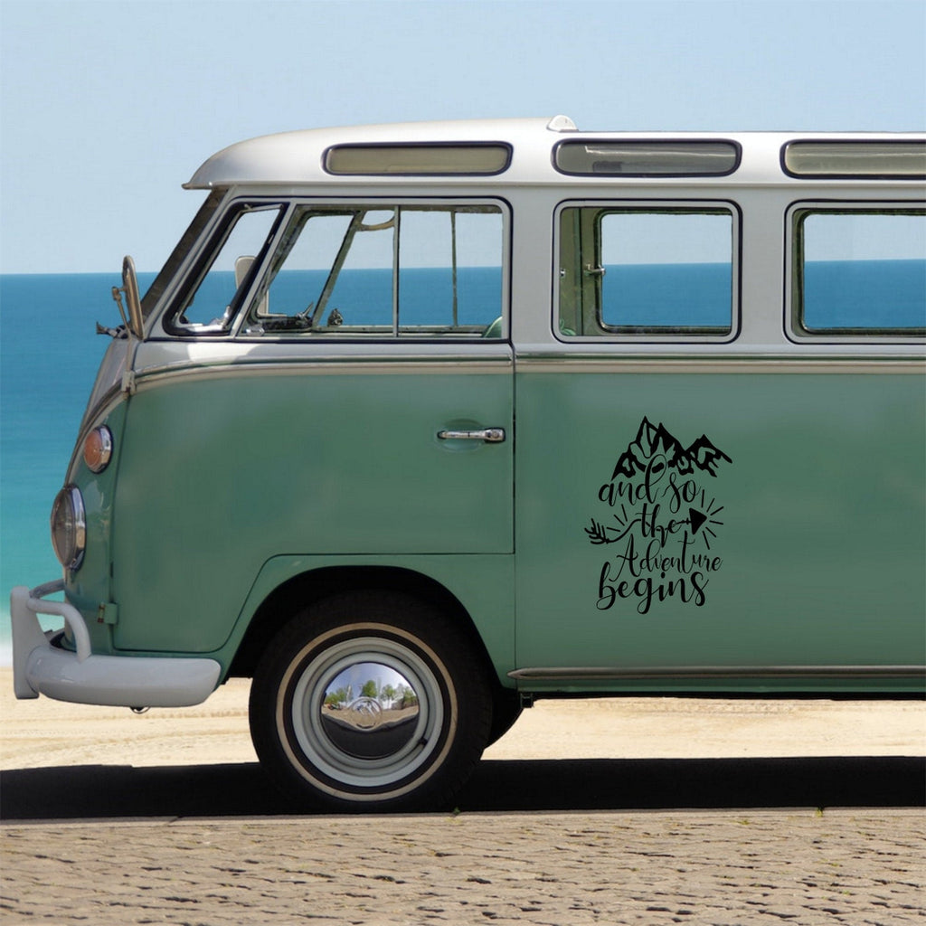 And So The Adventure Begins Caravan Sticker product image 3