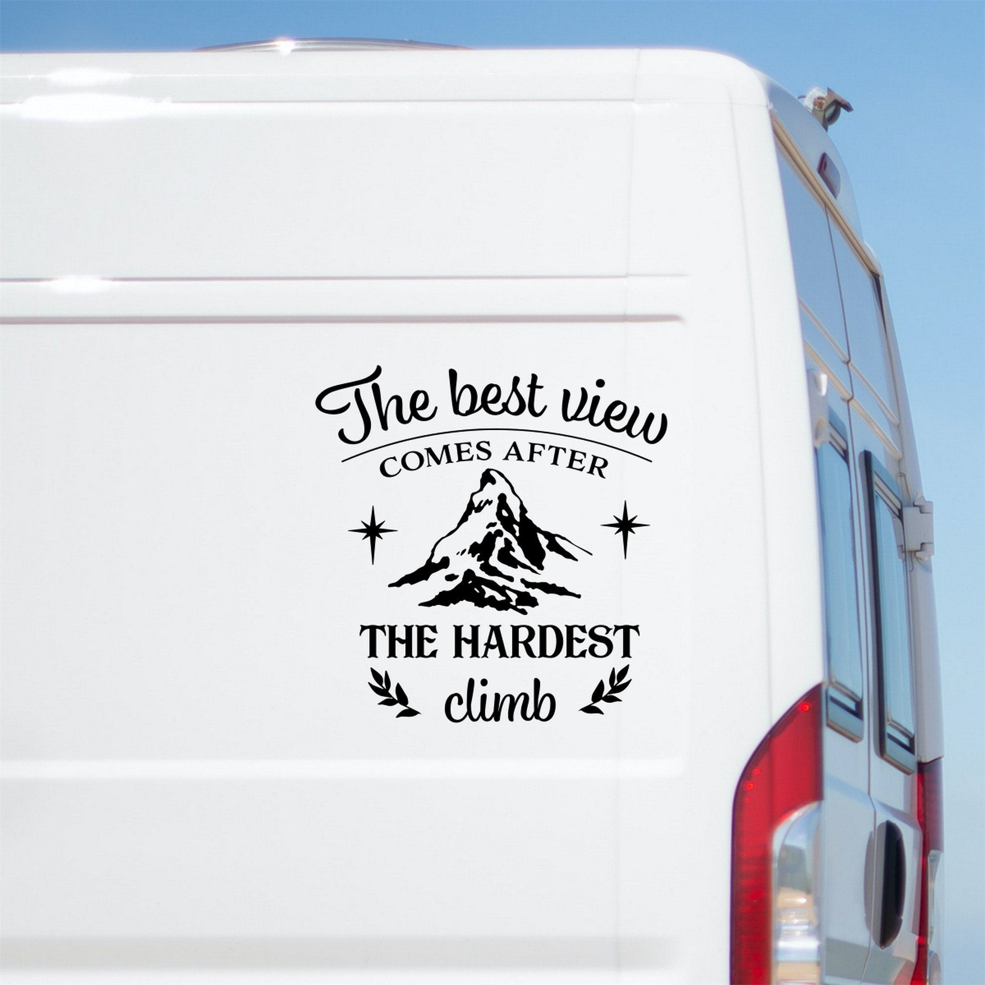 The Best View Comes After The Hardest Climb Caravan Sticker product image 1
