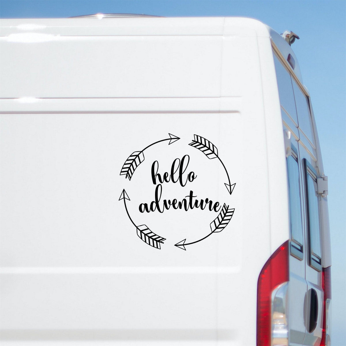 Hello Adventure Caravan Sticker product image 1
