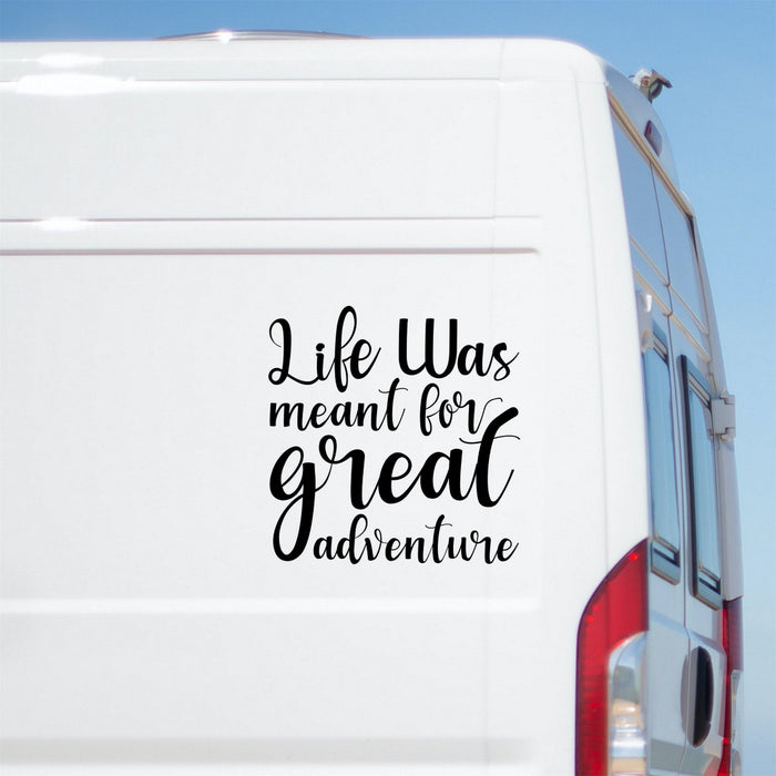 Life Was Meant For Great Adventure Caravan Sticker product image 1