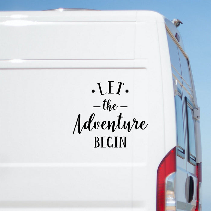 Let The Adventure Begin Caravan Sticker product image 1
