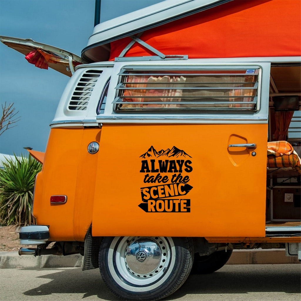 Always Take The Scenic Route Caravan Sticker product image 2
