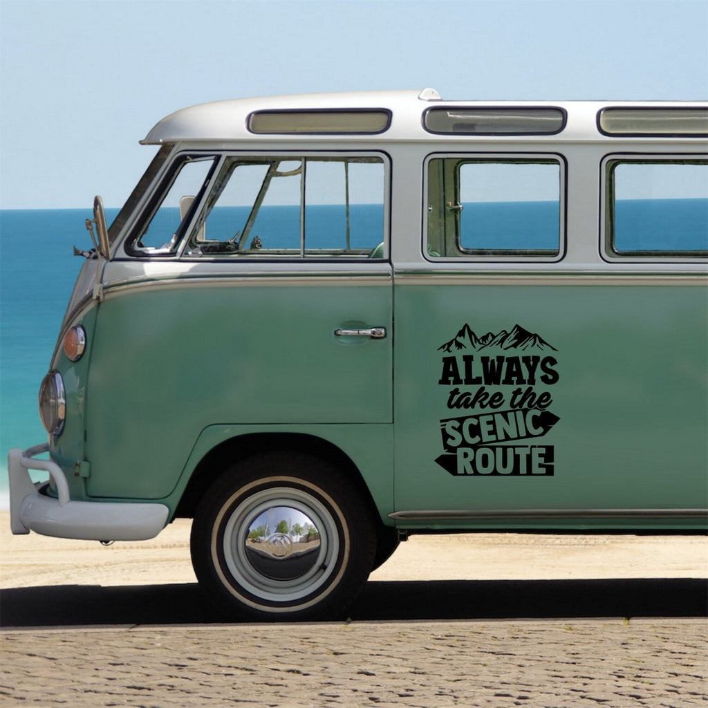 Always Take The Scenic Route Caravan Sticker product image 3
