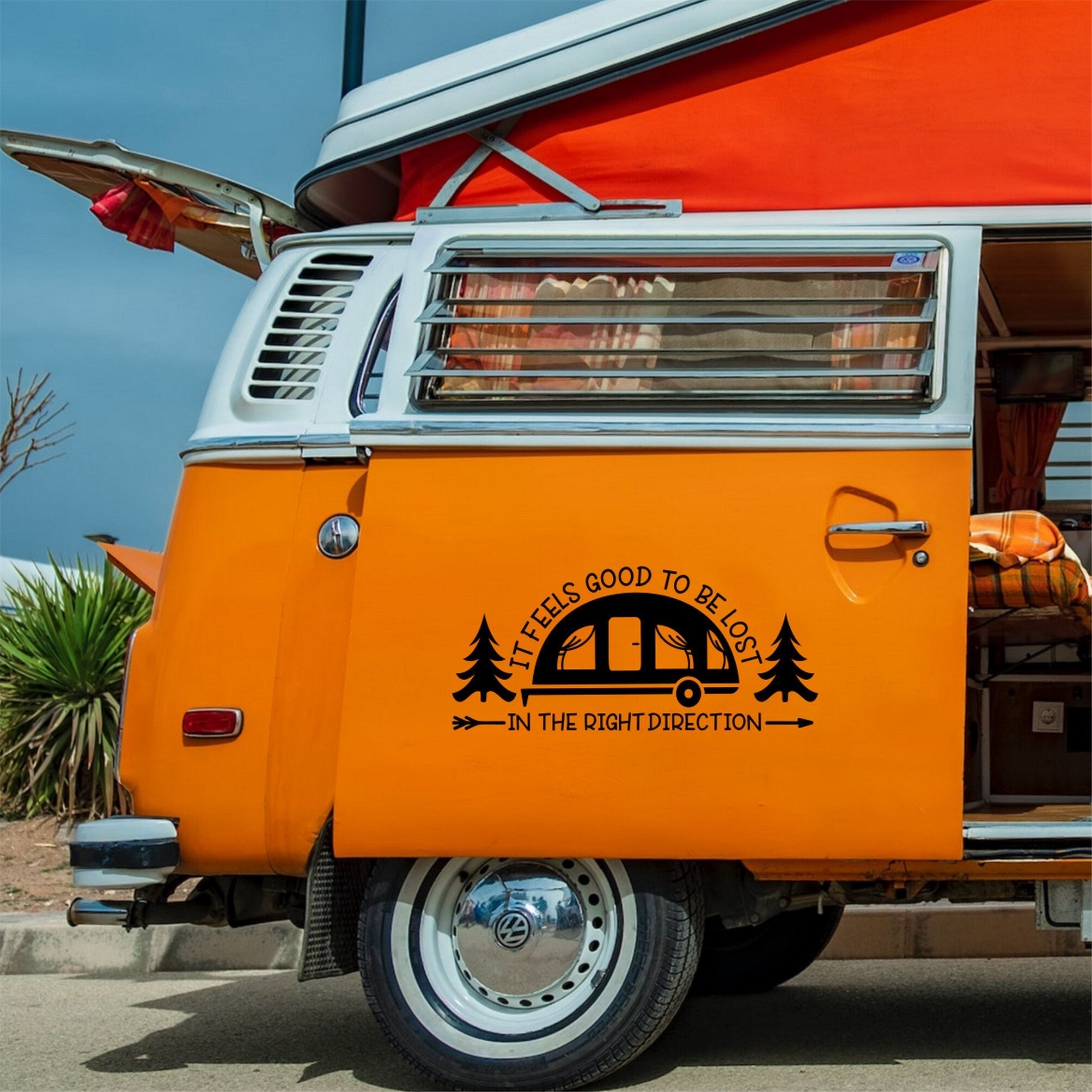 It Feels Good To Be Lost In The Right Direction Caravan Sticker product image 2