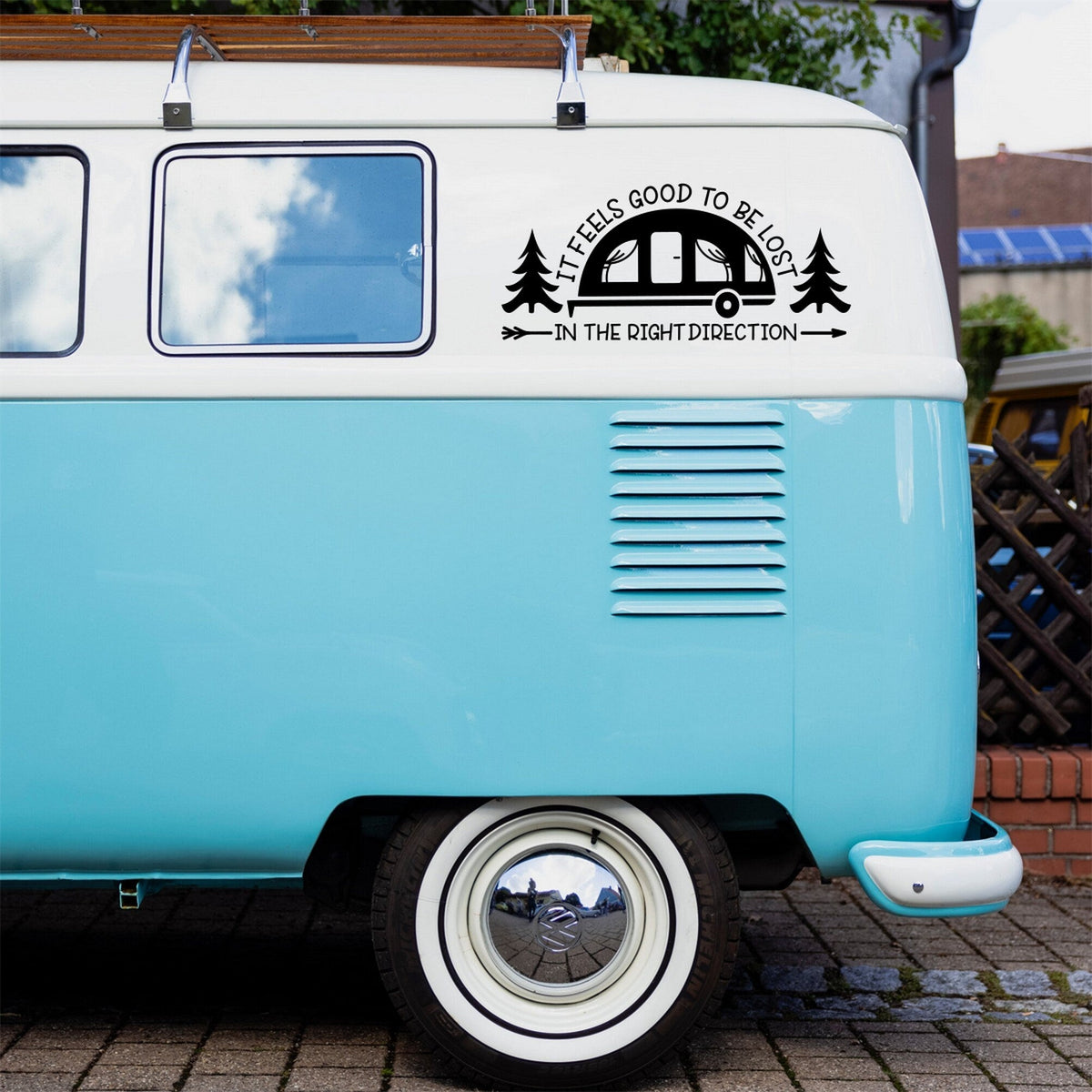 It Feels Good To Be Lost In The Right Direction Caravan Sticker product image 5