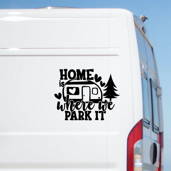 Home Is Where We Park It Caravan Sticker product image 1