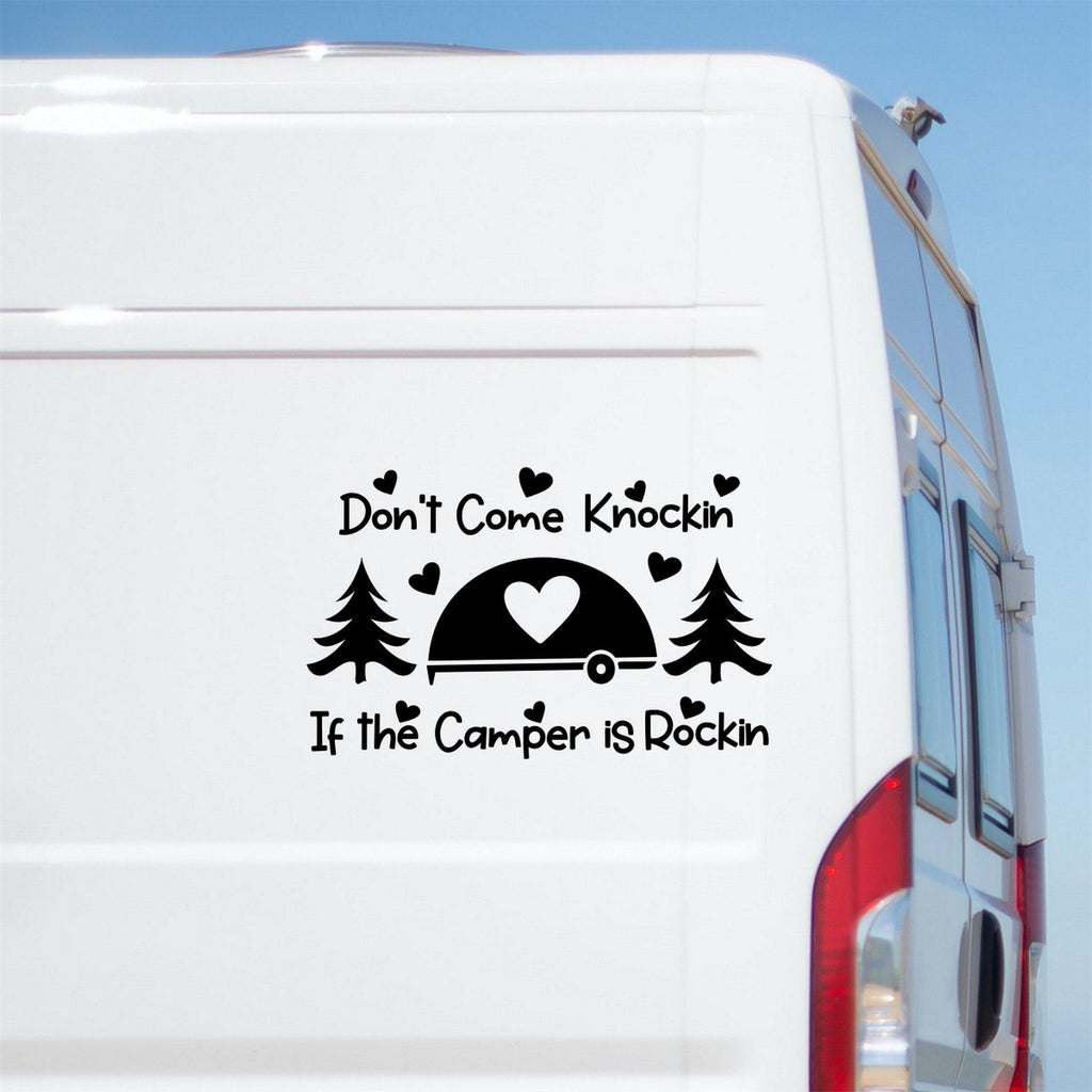 Don't Come Knockin' If The Camper Is Rockin' Caravan Sticker product image 1