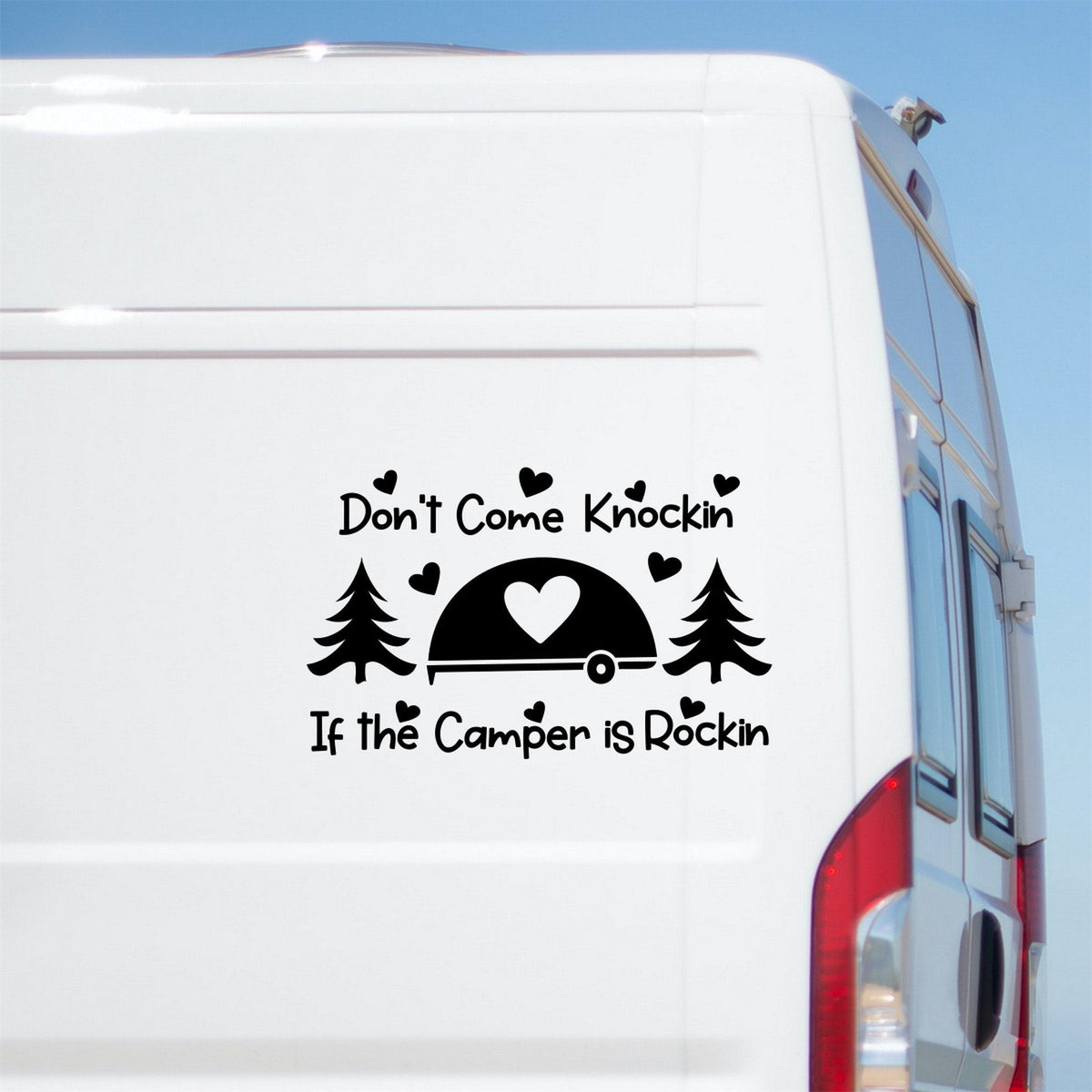 Don't Come Knockin' If The Camper Is Rockin' Caravan Sticker product image 1