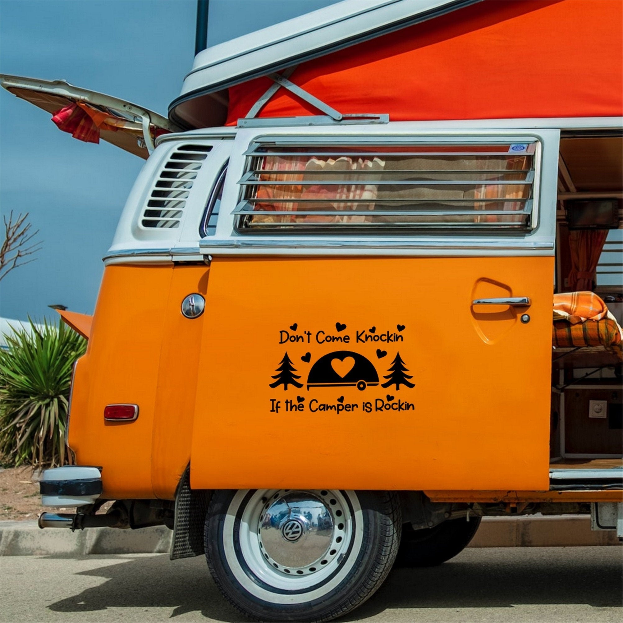 Don't Come Knockin' If The Camper Is Rockin' Caravan Sticker product image 2