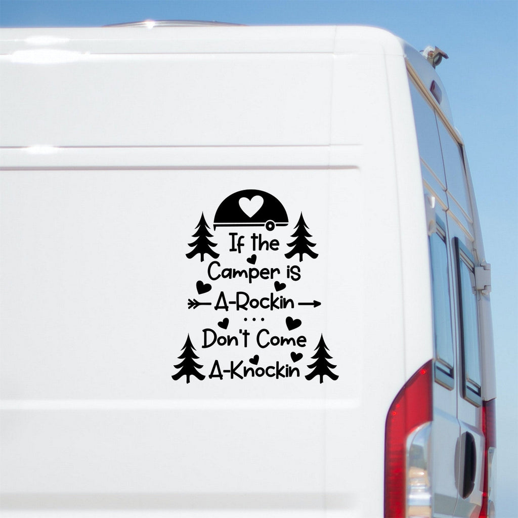 If The Camper Is A-Rockin', Don't Come A-Knockin' Caravan Sticker product image 1
