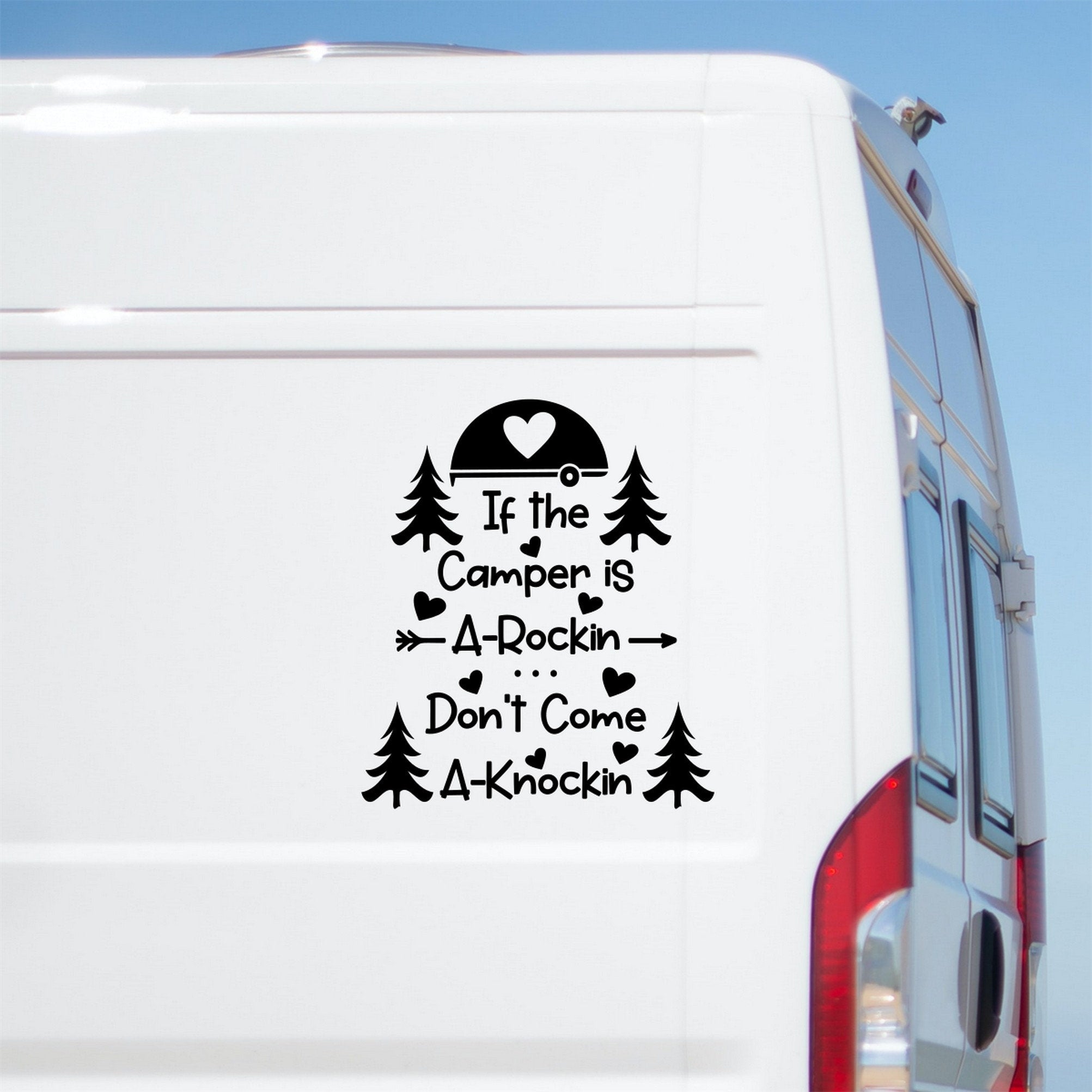 If The Camper Is A-Rockin', Don't Come A-Knockin' Caravan Sticker product image 1