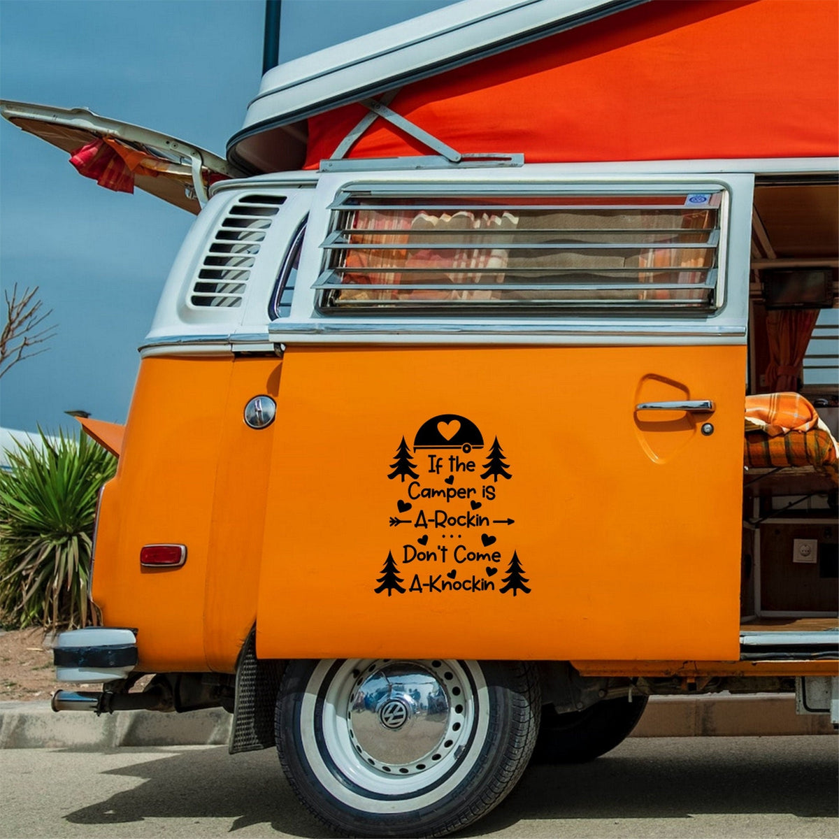 If The Camper Is A-Rockin', Don't Come A-Knockin' Caravan Sticker product image 2