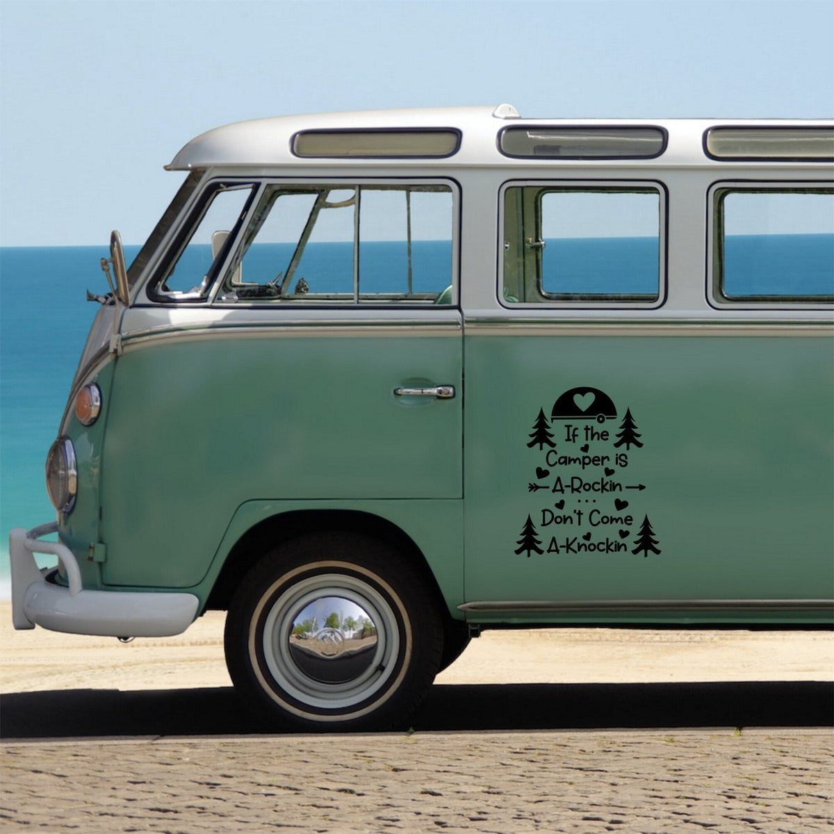 If The Camper Is A-Rockin', Don't Come A-Knockin' Caravan Sticker product image 3