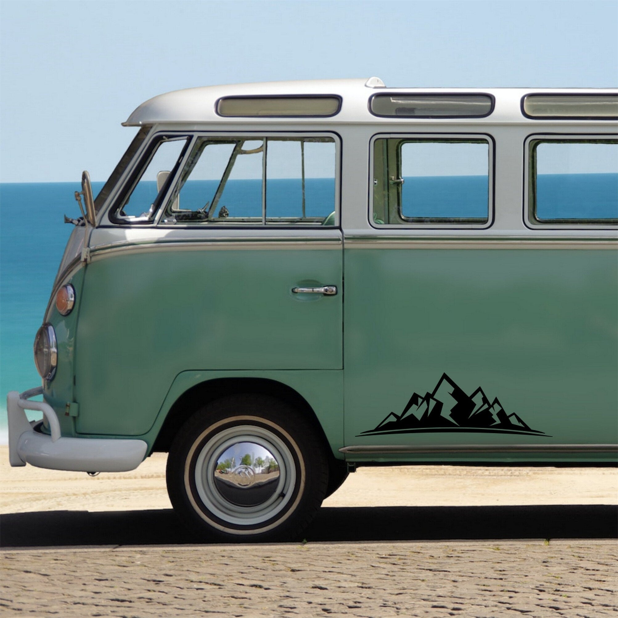 Mountain Range Caravan Sticker product image 3